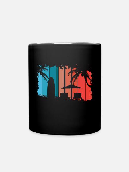 Strand - Tasse einfarbig - Schwarz