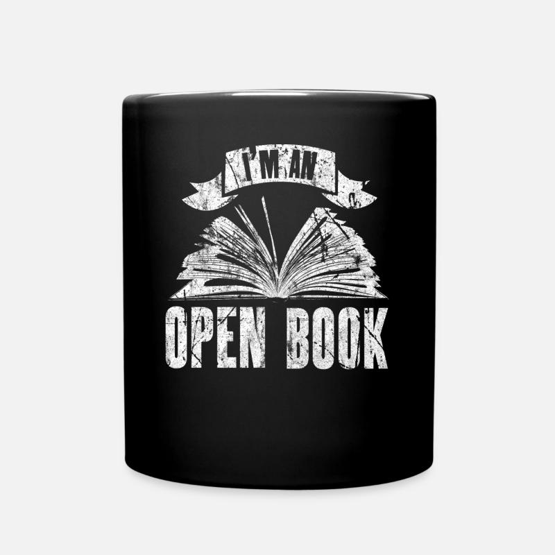 books - Full Colour Mug - black