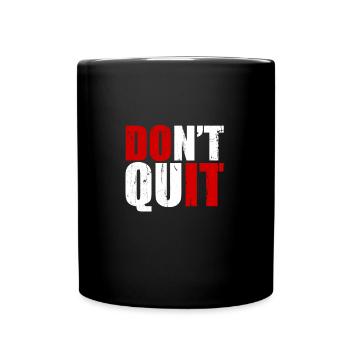 Fitness - Tasse einfarbig - Schwarz - Vorne