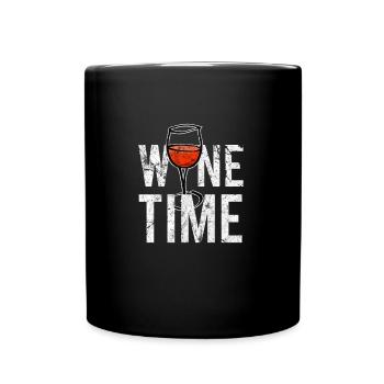Alkohol - Tasse einfarbig - Schwarz - Vorne