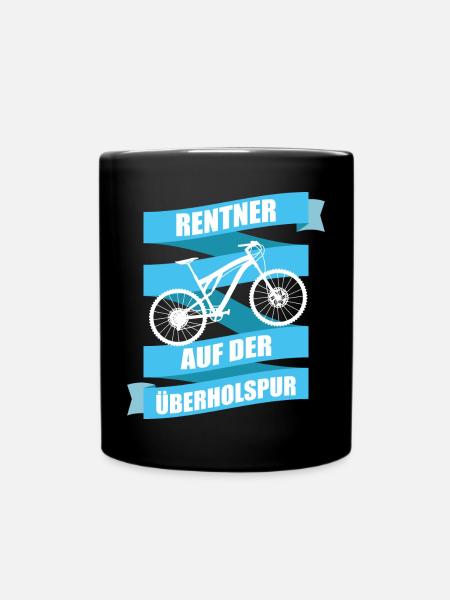 Rentner Sport Geschenk - Tasse einfarbig - Schwarz