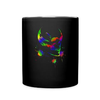 Totenkopf - Tasse einfarbig - Schwarz - Vorne