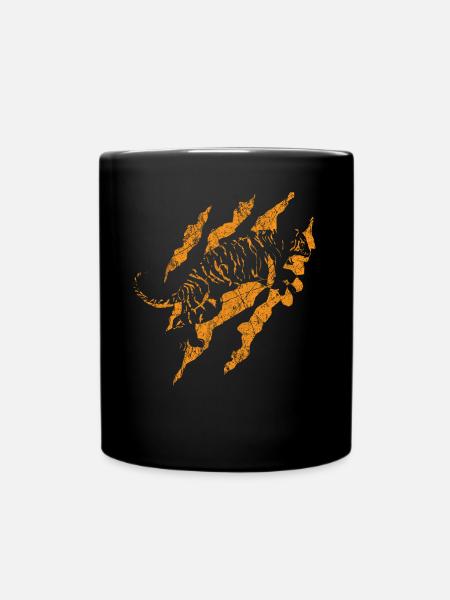 tiger - Full Colour Mug - black