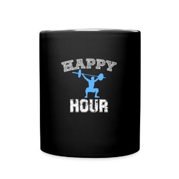 Fitness - Tasse einfarbig - Schwarz - Vorne