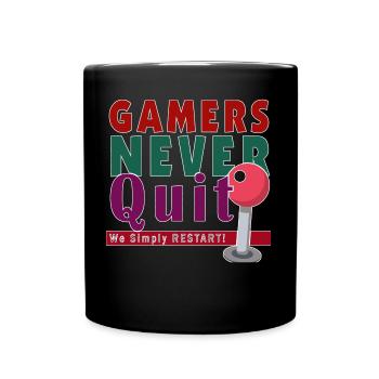 Zocken Gaming Geschenkidee Nerd - Tasse einfarbig - Schwarz - Vorne