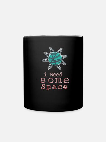 astronaut - Full Colour Mug - black