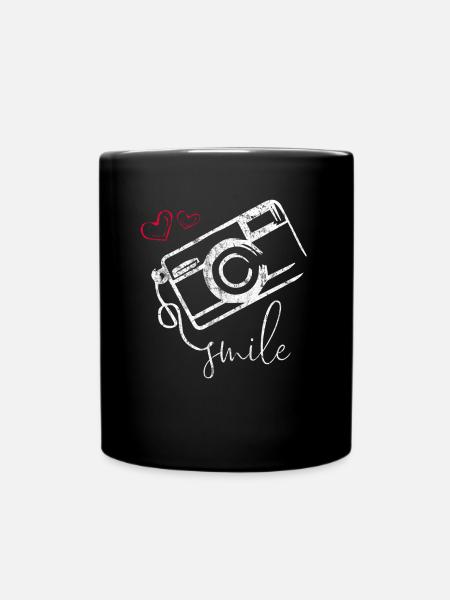 Fotograf Kamera Beruf Geschenkidee - Tasse einfarbig - Schwarz