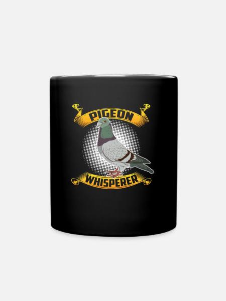 Pigeon carrier pigeon pigeon fancier funny gift - Full Colour Mug - black