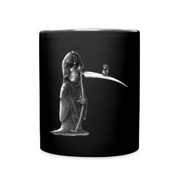 shit happens - Tasse einfarbig - Schwarz - Vorne