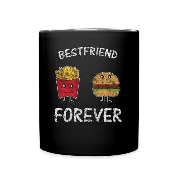 Meilleur repas des amis - Mug uni - noir - Devant
