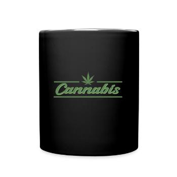 Weed marijuana gift idea - Full Colour Mug - black - Front