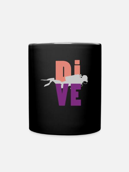 plongée - Mug uni - noir
