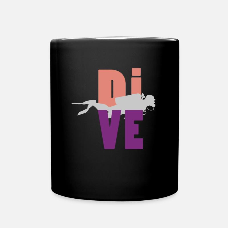 plongée - Mug uni - noir
