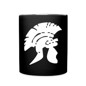 Römer-Helm - Tasse einfarbig - Schwarz - Vorne