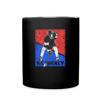 Idée Cadeau Équipe Puck Hockey - Mug uni - noir - Devant