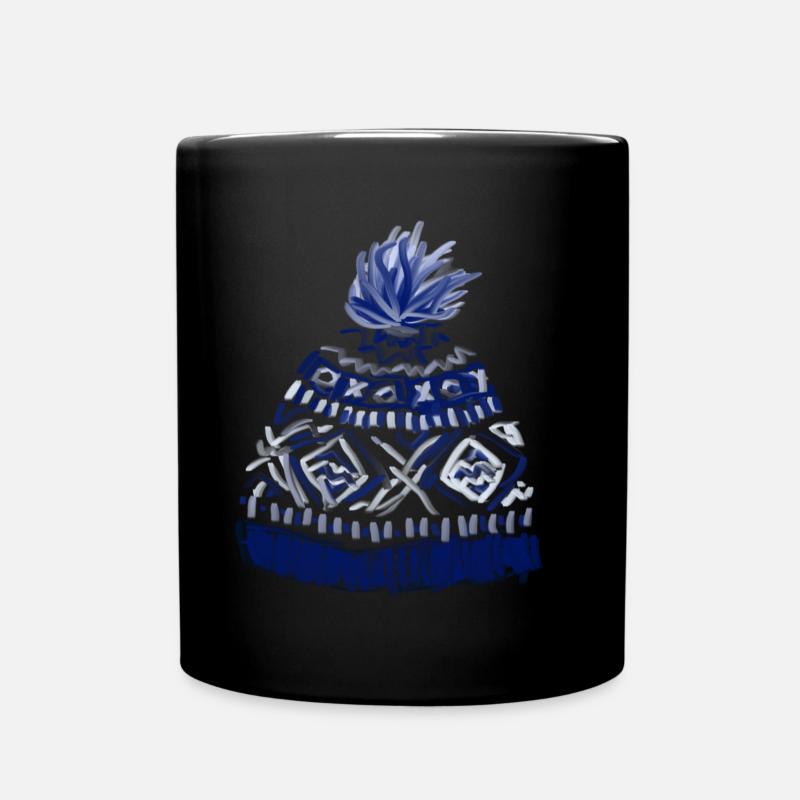 chapeau pompon - Mug uni - noir