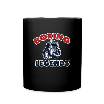 Boxen Kampfsport Handschuhe Geschenkidee - Tasse einfarbig - Schwarz - Vorne