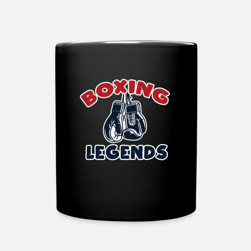 Boxen Kampfsport Handschuhe Geschenkidee - Tasse einfarbig - Schwarz