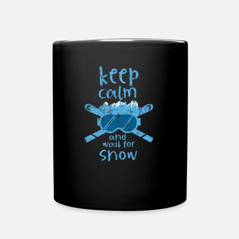 Ski - Tasse einfarbig - Schwarz
