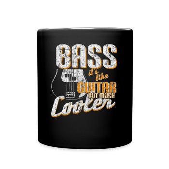 Bass music gift - Full Colour Mug - black - Front