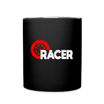 Auto - Tasse einfarbig - Schwarz - Vorne