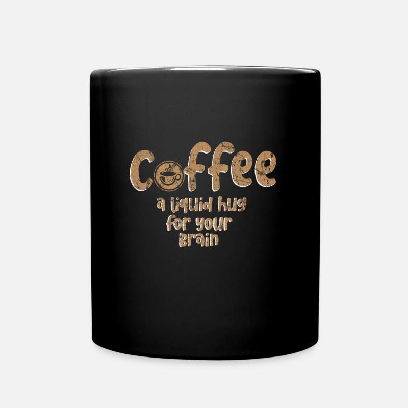 Kaffee - Tasse einfarbig - Schwarz