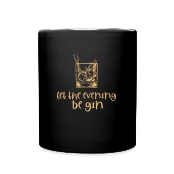 Alkohol - Tasse einfarbig - Schwarz - Vorne