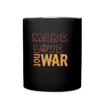 Peace - Tasse einfarbig - Schwarz - Vorne