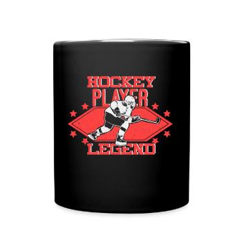 Eishockey - Tasse einfarbig - Schwarz - Vorne