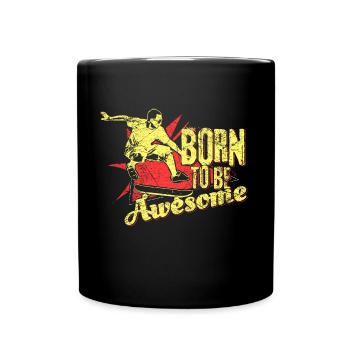 Skateboard - Tasse einfarbig - Schwarz - Vorne