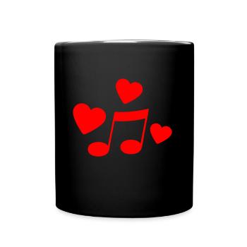 Musik - Tasse einfarbig - Schwarz - Vorne