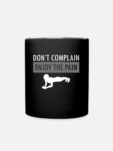 Sport Fitness Geschenkidee - Tasse einfarbig - Schwarz