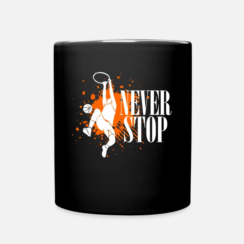 Idée cadeau sport basket basket - Mug uni - noir