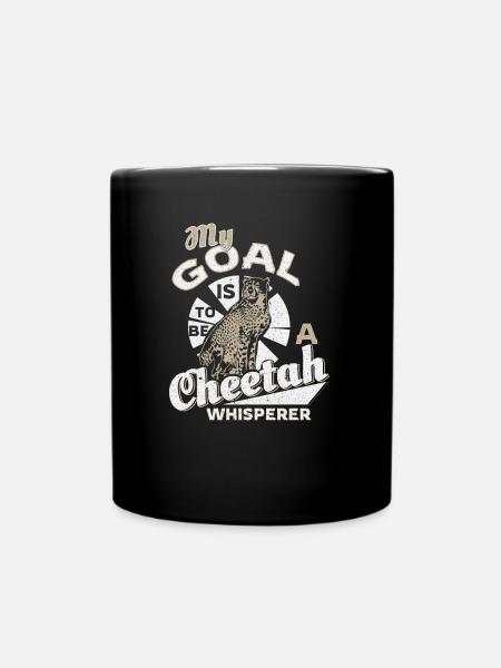 Cheetah safari - Full Colour Mug - black