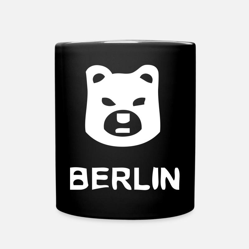 Berlin Bär - Tasse einfarbig - Schwarz
