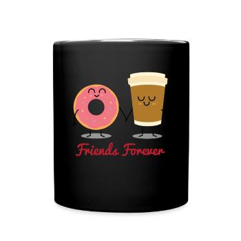L’amitié - Mug uni - noir - Devant