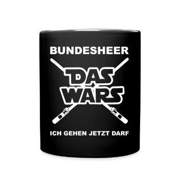 Bundesheer qui était chemise Abruest - Mug uni - noir - Devant