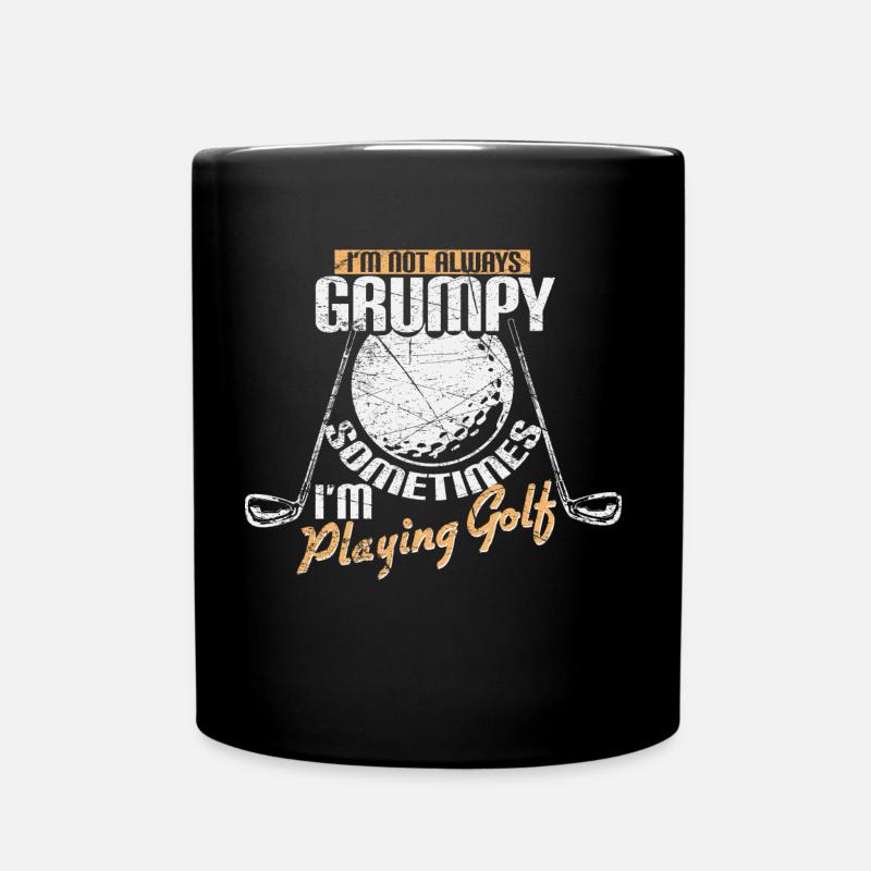 Golf Spruch - Tasse einfarbig - Schwarz
