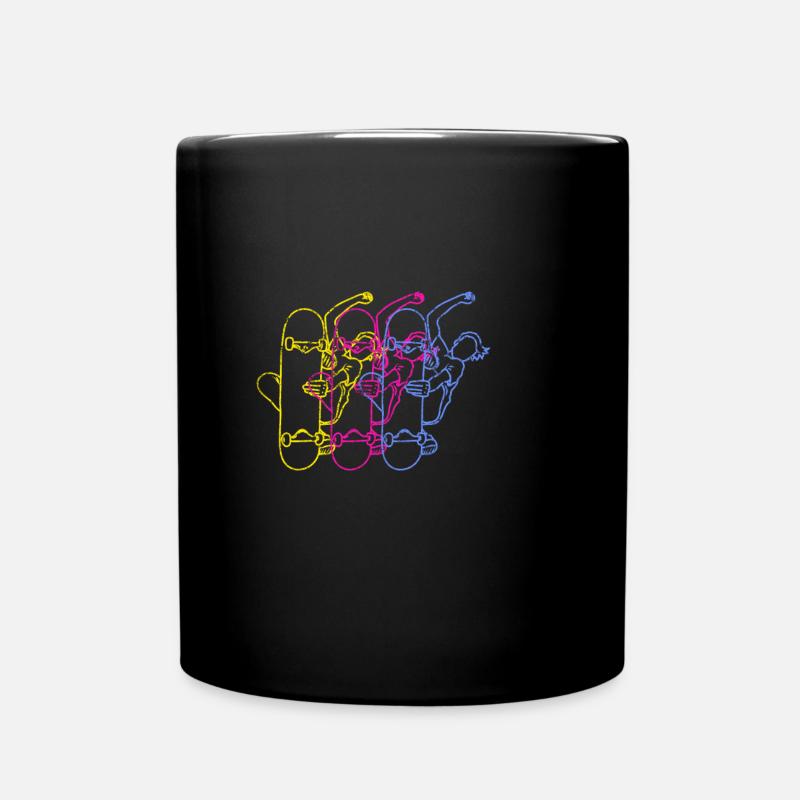Skateboard - Tasse einfarbig - Schwarz