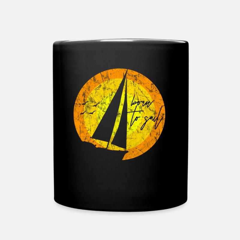 Segeln - Tasse einfarbig - Schwarz