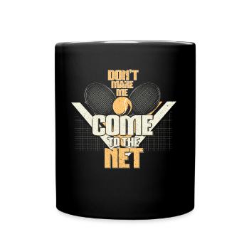 Tennis - Tasse einfarbig - Schwarz - Vorne