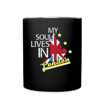 England UK United Kingdom Gift Idea - Full Colour Mug - black - Front