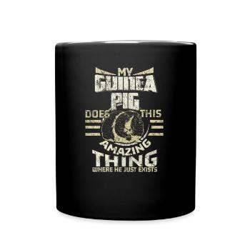 Cochon d'inde animal de compagnie - Mug uni - noir - Devant