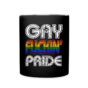 Gay fucking Pride LGBT Gay Pride Arc-en-ciel - Mug uni - noir - Devant
