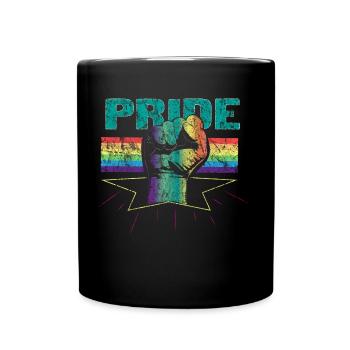 LGBT Retro Vintage Geschenk - Tasse einfarbig - Schwarz - Vorne