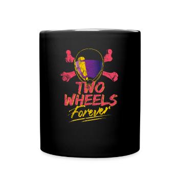 Motorcycle retro vintage gift - Full Colour Mug - black - Front