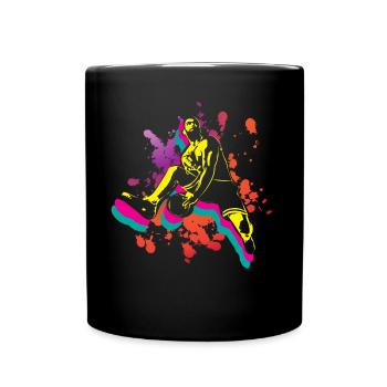 Basketball Retro Vintage - Tasse einfarbig - Schwarz - Vorne
