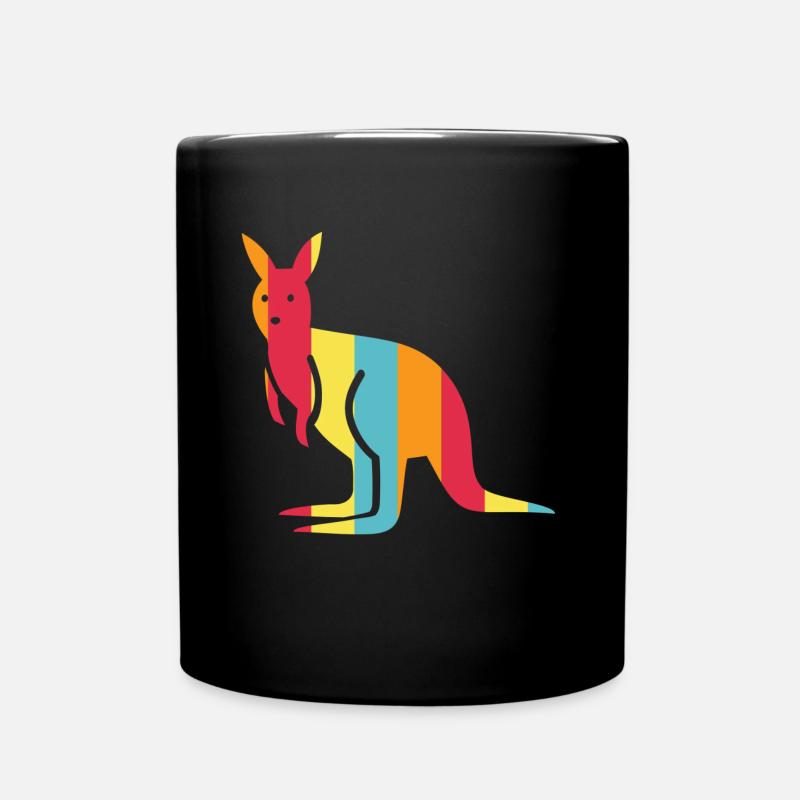 Kangaroo - Tasse einfarbig - Schwarz