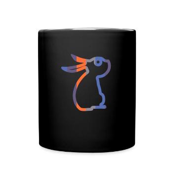 Hare - Full Colour Mug - black - Front