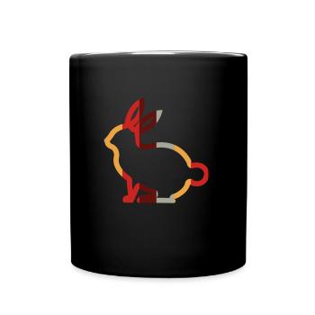 Hare - Full Colour Mug - black - Front